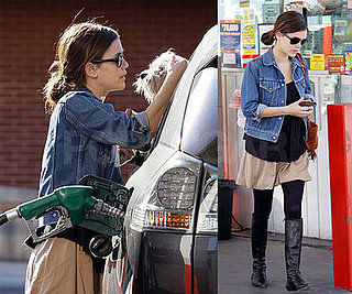Rachel Bilson at the Gas Station