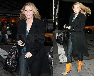 Blake Lively of Gossip Girl Out in New York City on January 17 2008