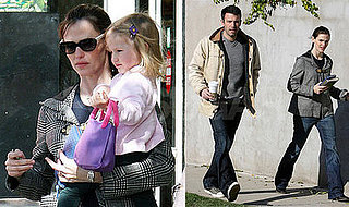 Jennifer Garner, Ben Affleck and Violet Affleck in LA on January 24, 2008