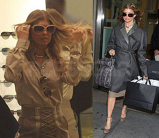 Fergie Shopping at Calvin Klein in NYC on February 4, 2008