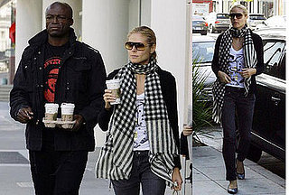 Heidi Klum and Seal at Starbucks in LA on February 25, 2008