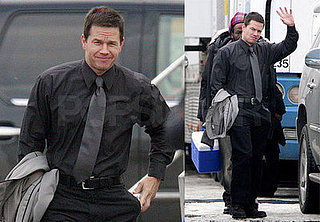 Mark Wahlberg on the Set of Max Payne in Toronto