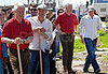 Brad Pitt and Bill Clinton in New Orleans Lower 9th Ward