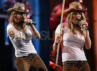 Fergie Bucks Pregnancy Rumors at the Rodeo?