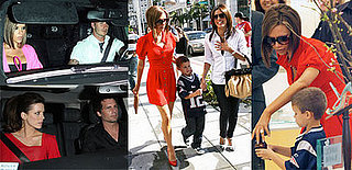 Beckhams, Eva Longoria and Kate Beckinsale in LA