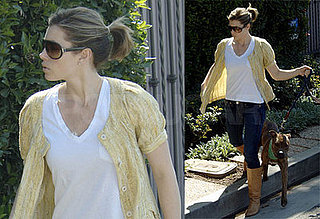 Jessica Biel Goes Back to Brown Hair