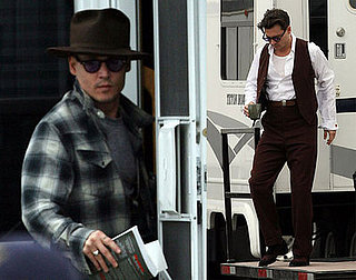 Johnny Depp on the Set Of Public Enemies 2008-03-25 23:51:00
