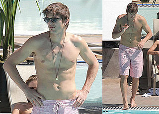 Ashton Kutcher On the Set of Spread