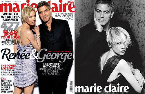 George Clooney and Renée Zellweger For Marie Claire