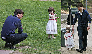 Images of Tom and Suri at a Park in LA