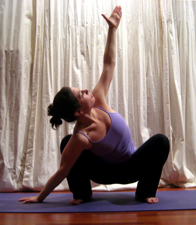 Preparation for Bound Wide Squat Pose