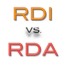 RDI vs. RDA RDI vs. RDA