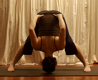 Yoga Pose of the Week: Wide-Legged Forward Bend B
