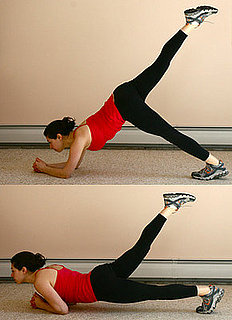 One-Legged Dolphin Dive for your Upper Body and Butt