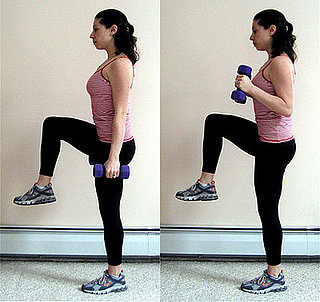 Multitasking Move: Balancing Hammer Curls 