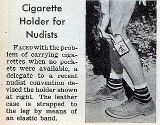 Cigarette Holder for Nudists