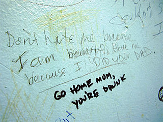 Funny Bathroom Wall Writing