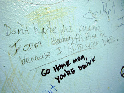 Funny Bathroom Wall Writing