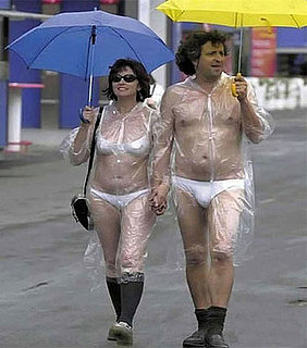 A Half-Dressed Rainy Day Outing
