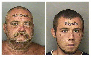 Father and Son Have Dumb Forehead Tattoos