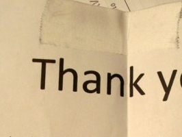Panty Thief Thank You Note