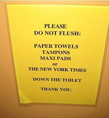 Bathroom Etiquette Signs