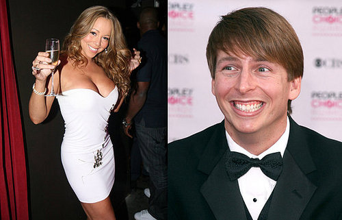 Jack McBrayer Touches Mariah Carey's Body