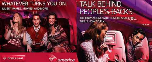 Geeky Virgin America Ads: Too Hot to Handle? 