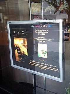 Dell UltraSharp Flat Screen Monitors at San Francisco's XYZ