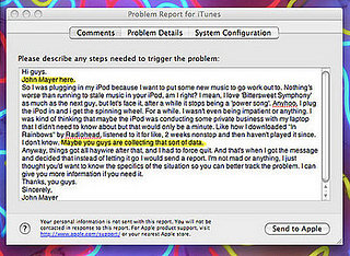 Daily Tech: John Mayer Writes Funny Letter to Apple About an iTunes Glitch 
