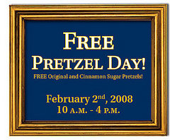 Auntie Anne's is Giving Away Free Pretzels this Saturday