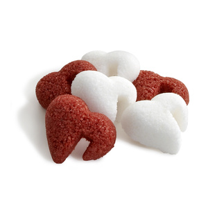 Red & White Heart-Shaped Sugar Red & White Heart-Shaped Sugar