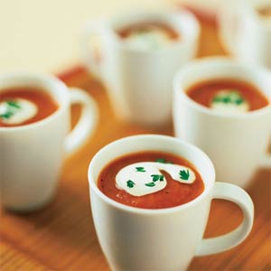Red Carpet Side: Roasted Red Pepper-Tomato Soup