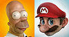Mario and Homer Come to Life