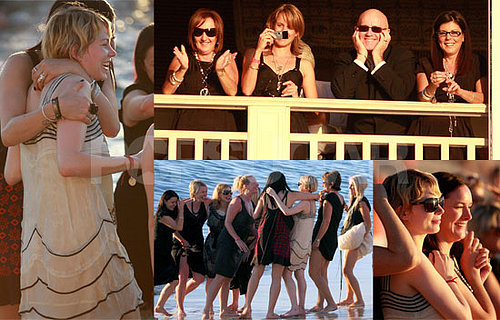 Michelle Williams and Family Celebrate at Heath's Funeral