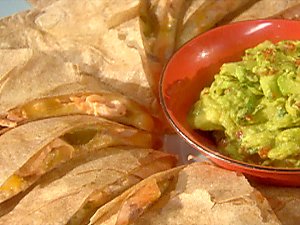 Monday's Leftovers: Salmon Quesadillas with Sun-Dried Tomato Guacamole Monday's Leftovers: Salmon Quesadillas with Sun-Dried Tomato Guacamole