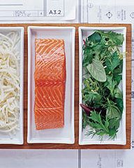Fast & Easy Dinner: Potato-Crusted Salmon with Herb Salad Fast & Easy Dinner: Potato-Crusted Salmon with Herb Salad