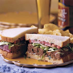 Monday's Leftovers: Basil-Tomato Meatloaf Sandwich