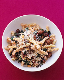 Fast & Easy Dinner: Gemelli With Sausage and Swiss Chard Fast & Easy Dinner: Gemelli With Sausage and Swiss Chard