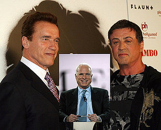 Headline:  Schwarzenegger Flexes Muscle for McCain