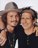 Johnny Depp with his Idol, Keith Richards! Great Photo Shoot!!