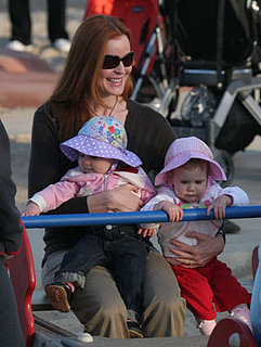 Marcia Cross and Twins at the Park