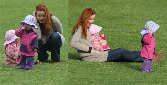 Marcia Cross and Girls