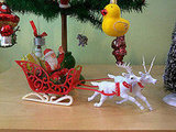 vintage Santa and sleigh