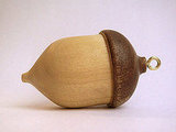 wood turned acorn for gifts