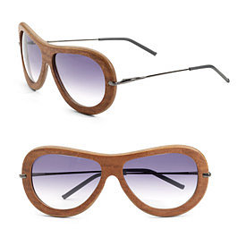 iWood ecodesign - Organic Sapele Pommele Sunglasses - Saks.com
