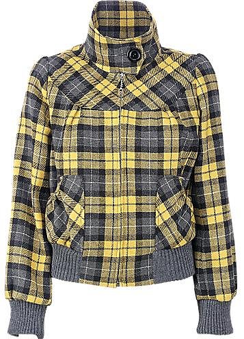 Check Bomber Jacket