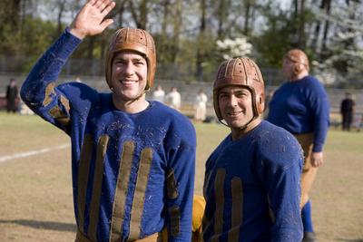 On the set of Leatherheads: John Krasinski