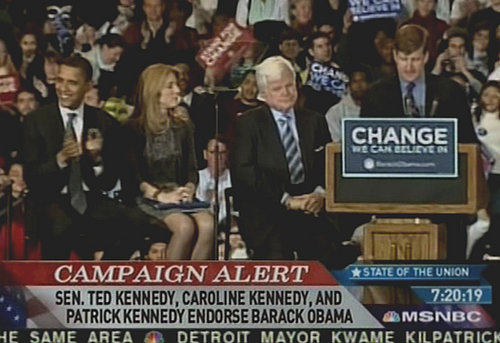 Check This: Kennedy Mantel Passed to Obama