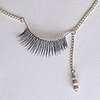 Eyelash necklaces by Stephanie Simek